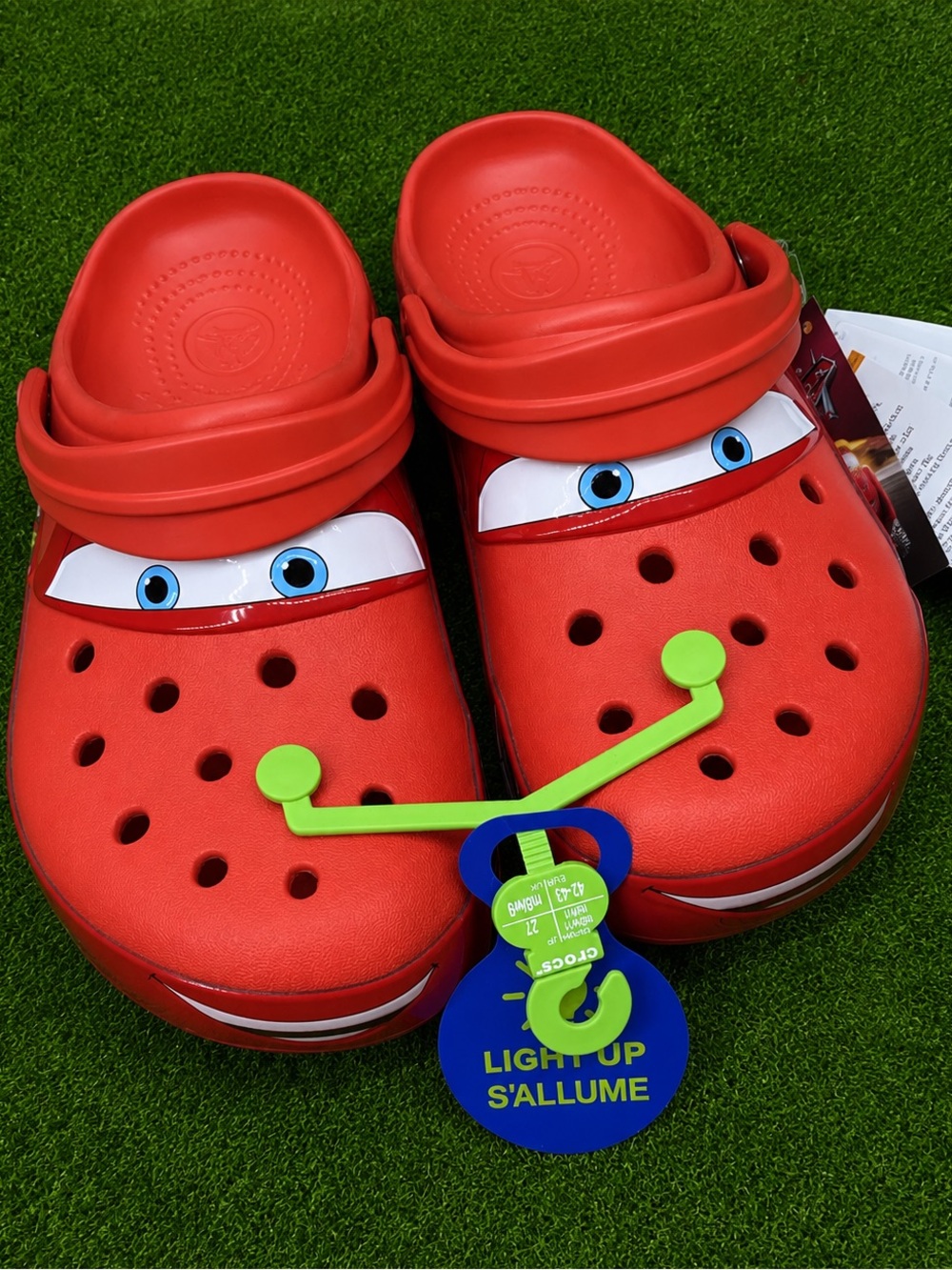 Crocs Lighting McQueen Light Up Clogs UNISEX Size M11/W13